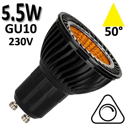 Ampoule LED orange GU10 dimmable - Lampe 5,5W Bailey 143310