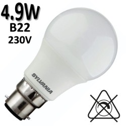 Ampoule B22 baïonnette LED SYLVANIA 4,9W B22 230V 29575
