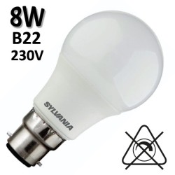 Ampoule B22 baïonnette LED SYLVANIA 8W B22 230V 29579