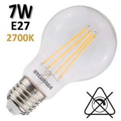 Ampoule filament LED claire SYLVANIA 7W E27 230V 29327 29329