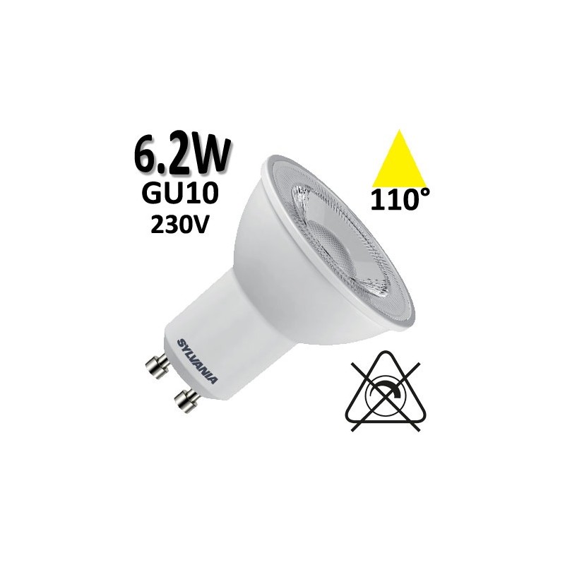SYLVANIA RefLED GU10 6,2W - SYLVANIA 0029181 0029182