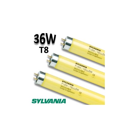 Tube fluo jaune 36W 1,20m - Tube néon jaune