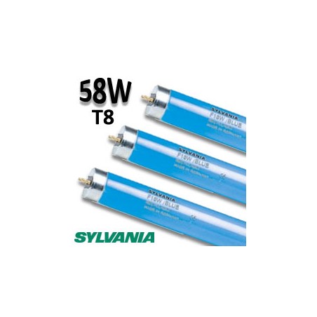 Tube fluo bleu 58W 1,50m - Tube néon bleu