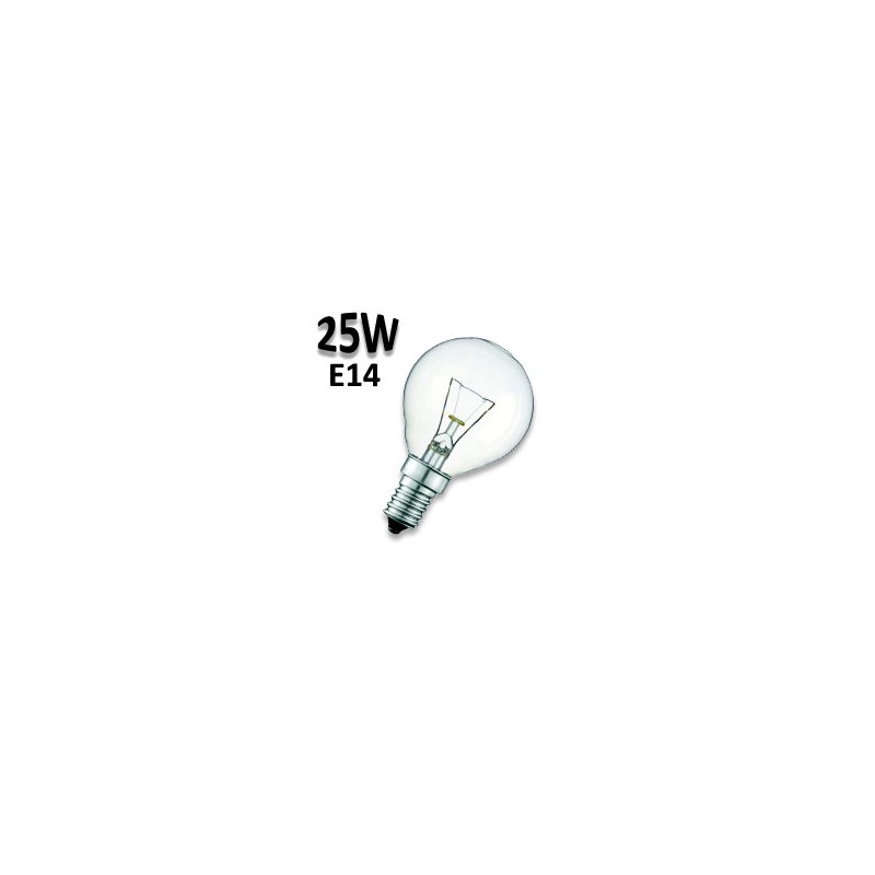 Ampoule sphérique 25W E14 230V - Lampe claire