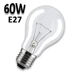 Ampoule 60W E27 220V - Lampe standard claire