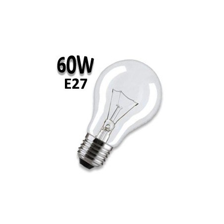 Ampoule 60W E27 220V - Lampe standard claire