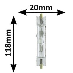 Ampoule 70W rouge Rx7s - VENTURE MH-DE 70W/MDX