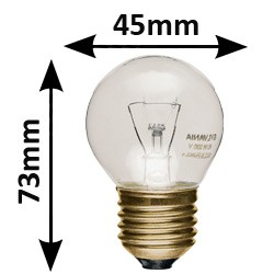 Ampoule sphérique 25W E27 230V - Lampe claire