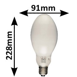 Ampoule mercure 250W E40 - Sylvania HSB BW 250W 0020415