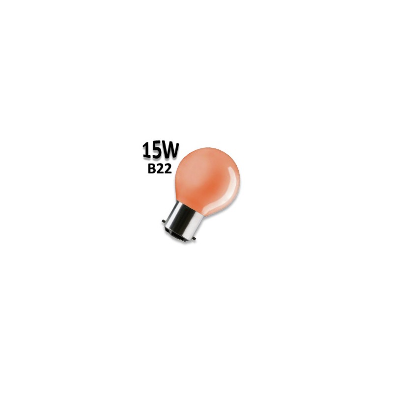Ampoule rouge 15W B22 - Lampe sphérique guirlande