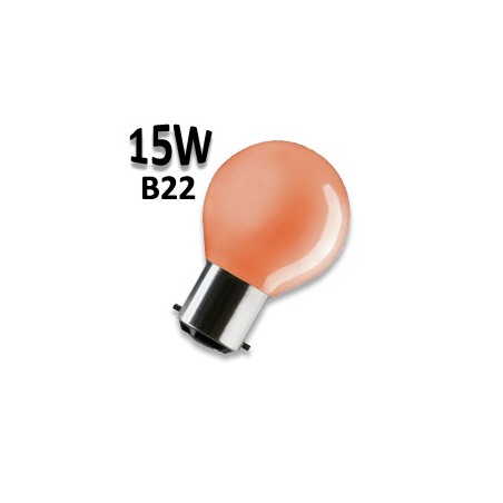 Ampoule rouge 15W B22 - Lampe sphérique guirlande