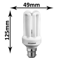 SYLVANIA Mini-Lynx Fast-Start 15W B22 827 0035013