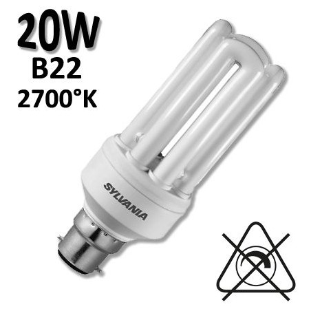 SYLVANIA Mini-Lynx Fast-Start 20W B22 827 0035018