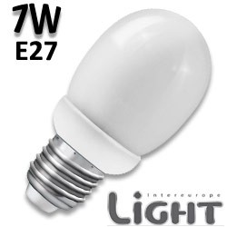 Ampoule mini globe 7W E27 230V - Lampe boule opale
