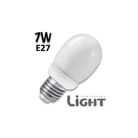 Ampoule mini globe 7W E27 230V - Lampe boule opale