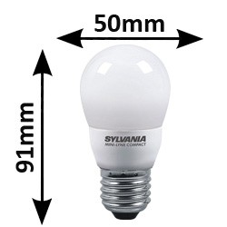 Ampoule spherique 7W E27 - Lampe SYLVANIA 0031057