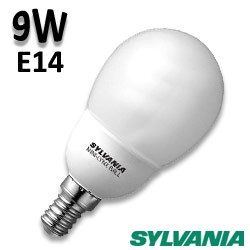 Ampoule SYLVANIA MiniLynx spherique 9W E14 0035404