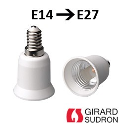 Adaptateur E14 E27 - Modification culot E27 en E14