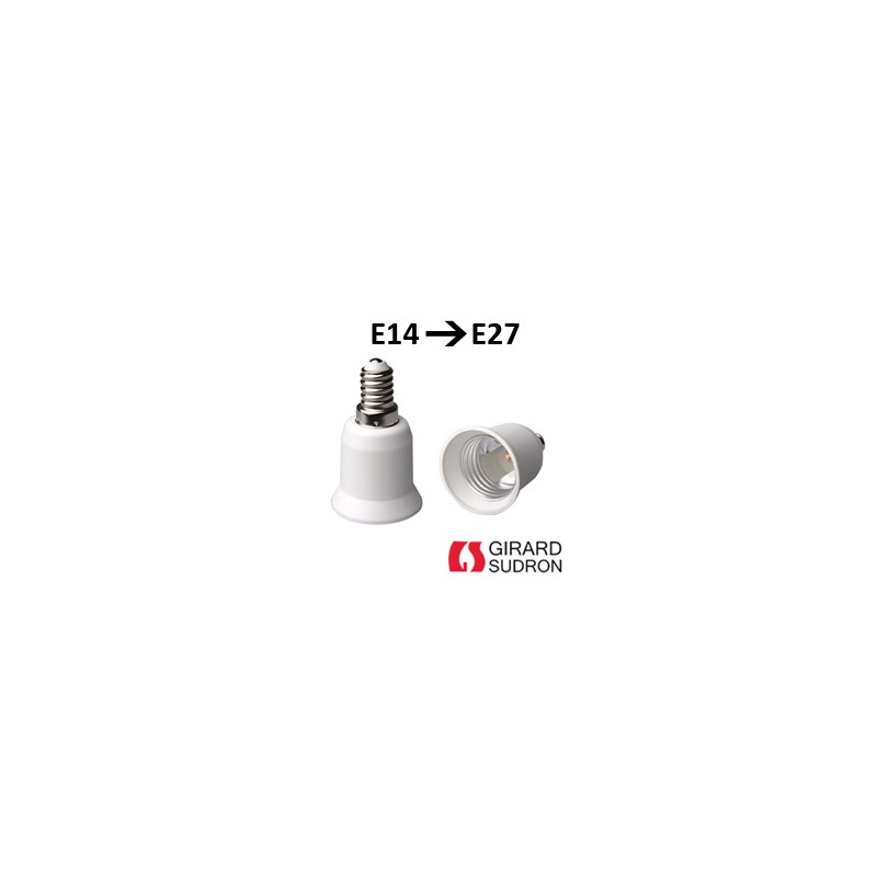 Adaptateur E14 E27 - Modification culot E27 en E14