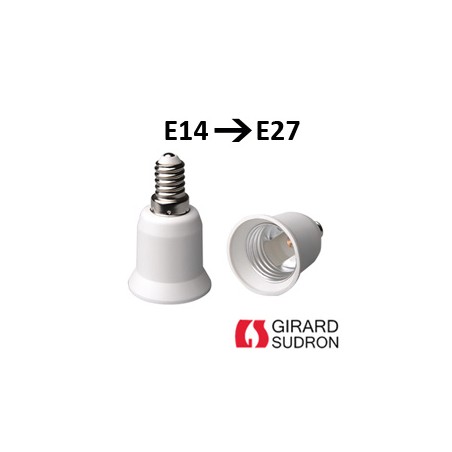 Adaptateur E14 E27 - Modification culot E27 en E14