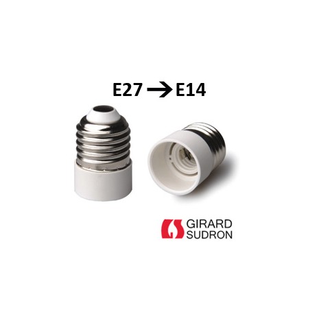Adaptateur E27 E14 - Modification culot E14 en E27