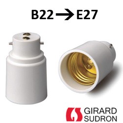 Adaptateur B22 E27 - Modification culot E27 en B22