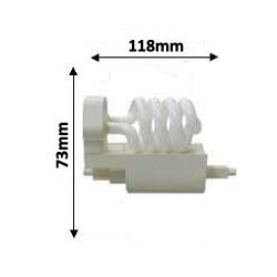 Tube R7s 20W 230V 118mm - Lampe fluocompacte 6400K