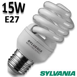 Ampoule spirale 15W E27 230V - Sylvania 0035215