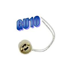 Douille GU10 porcelaine pour ampoule halogène