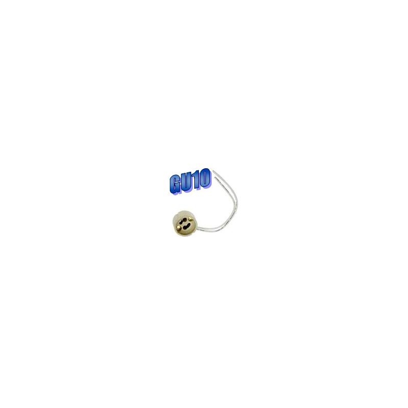 Douille GU10 porcelaine pour ampoule halogène