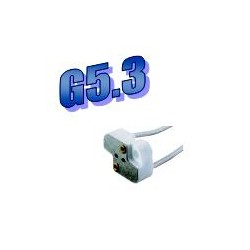 Douille G5.3 porcelaine pour ampoule halogène TBT