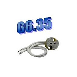 Douille G6.35 porcelaine pour ampoule halogène TBT