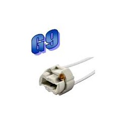 Douille G9 porcelaine pour ampoule halogène