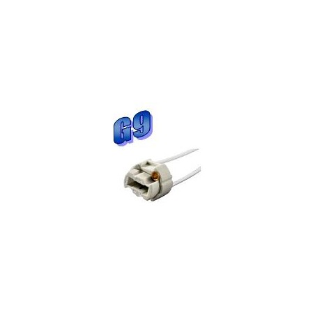 Douille G9 porcelaine pour ampoule halogène