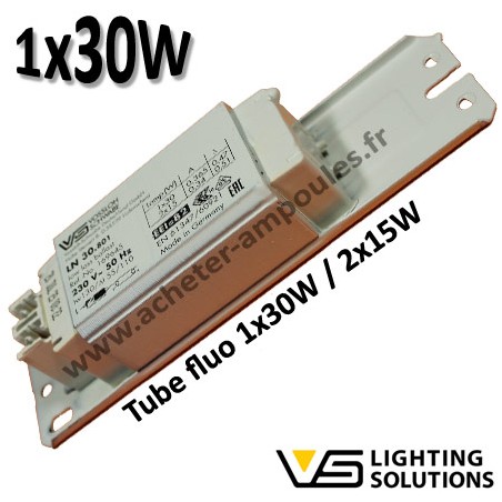 Ballast tube fluo 30W - VOSSLOH 564191 LNN 30.045
