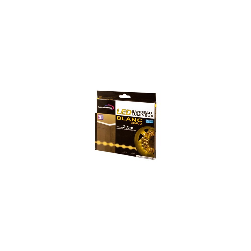 Ruban LED 3014 lumière chaude LUMIHOME DEC/S2M-BC