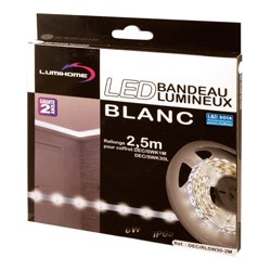 Ruban LED 3014 lumière blanche LUMIHOME DEC/S2M-W