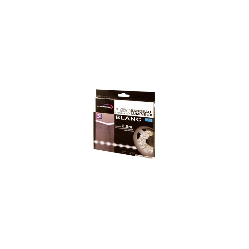 Ruban LED 3014 lumière blanche LUMIHOME DEC/S2M-W