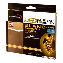 Ruban LED 5m SMD 3014 3500K - LUMIHOME DECSPRO-5BC
