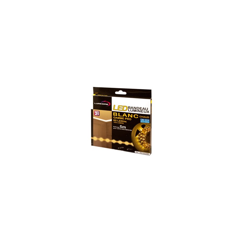 Ruban LED 5m SMD 3014 3500K - LUMIHOME DECSPRO-5BC