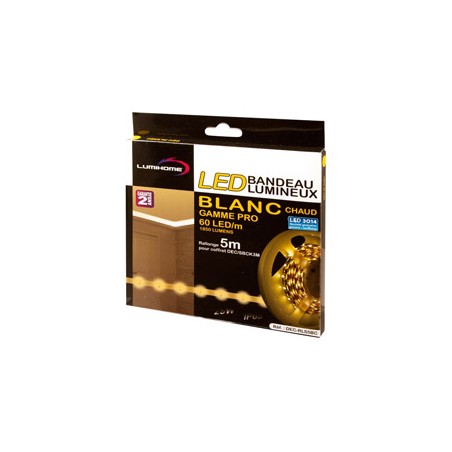 Ruban LED 5m SMD 3014 3500K - LUMIHOME DECSPRO-5BC